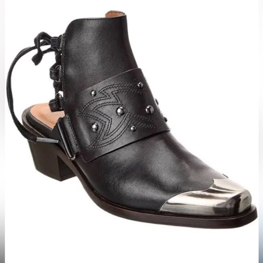 Free People Rory leather ankle boots (New in box)